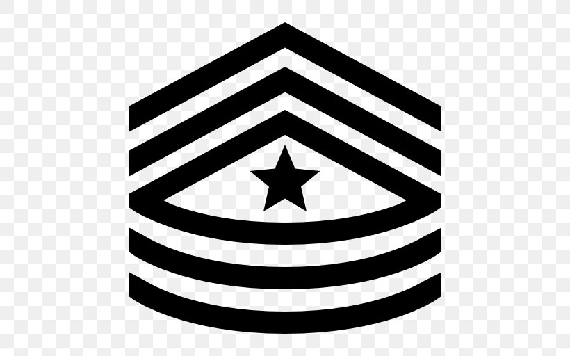 Sergeant Major Chief Master Sergeant, PNG, 512x512px, Sergeant, Area, Army, Black, Black And White Download Free