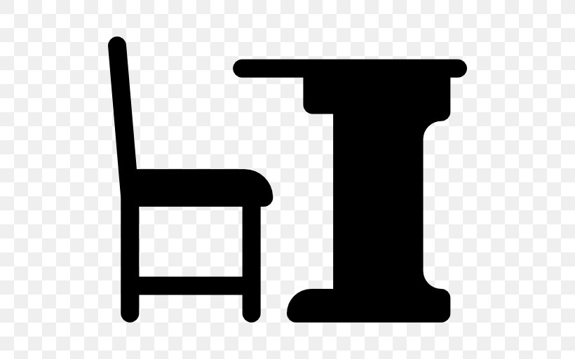 Table Chair Desk, PNG, 512x512px, Table, Black And White, Chair, Computer, Desk Download Free