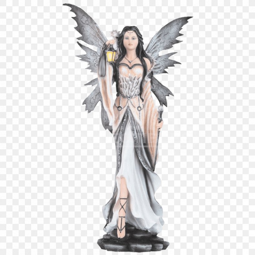 The Fairy With Turquoise Hair Figurine Statue Fantasy, PNG, 850x850px, Fairy, Angel, Black And White, Collectable, Costume Download Free