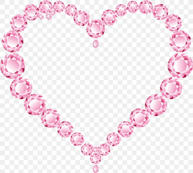 Pink Diamond Heart, PNG, 1033x926px, Watercolor, Cartoon, Flower, Frame, Heart Download Free