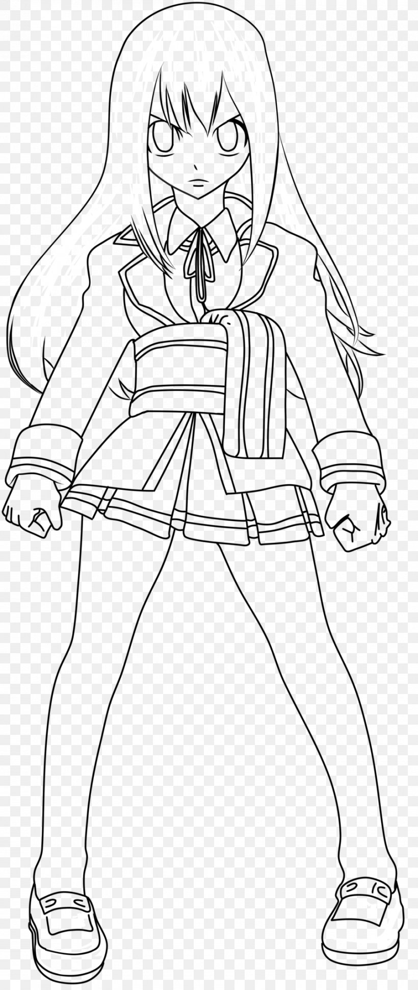 Wendy Marvell Line Art Drawing Fairy Tail, PNG, 900x2130px, Wendy Marvell, Adult, Arm, Artwork, Black And White Download Free