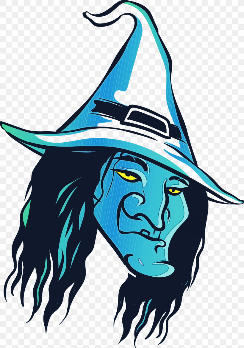 Headgear, PNG, 2100x3000px, Witch, Halloween, Headgear, Paint, Watercolor Download Free