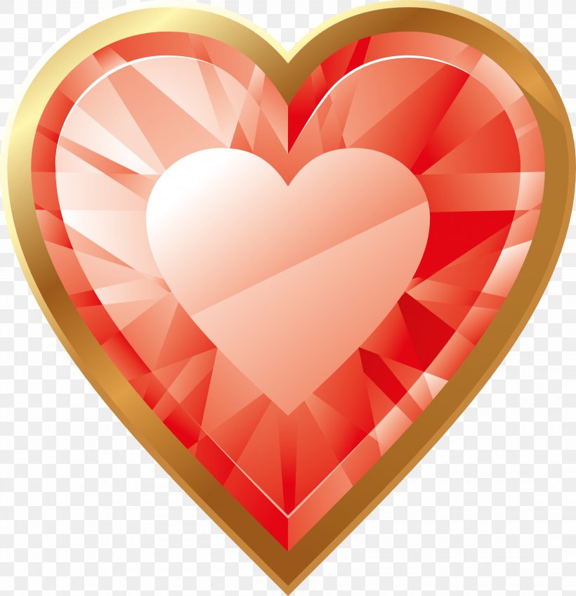Red Valentine's Day, PNG, 4198x4343px, Red, Color, Drawing, Gift, Gold Download Free
