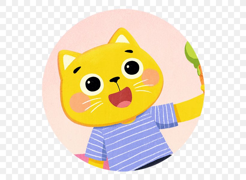 Whiskers Cat Yellow Product Cartoon, PNG, 600x600px, Whiskers, Cartoon, Cat, Felidae, Smile Download Free