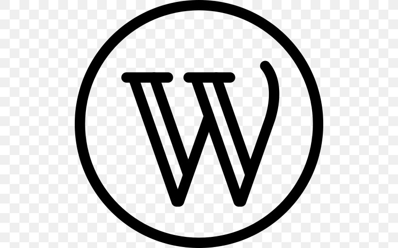 WordPress Blog Computer Software Logo, PNG, 512x512px, Wordpress, Area, Black, Black And White, Blog Download Free