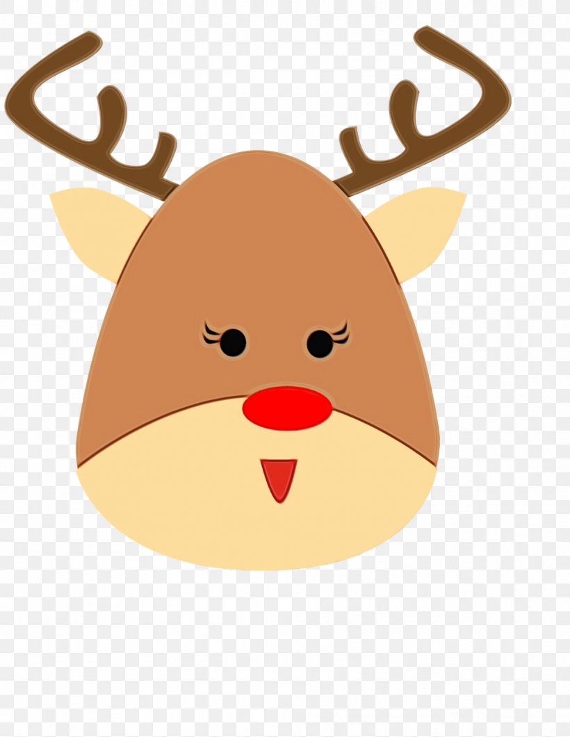 Reindeer, PNG, 989x1280px, Watercolor, Antler, Deer, Fawn, Fictional Character Download Free