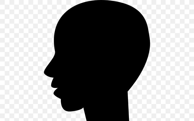 Silhouette Clip Art, PNG, 512x512px, Silhouette, Black, Black And White, Chin, Face Download Free