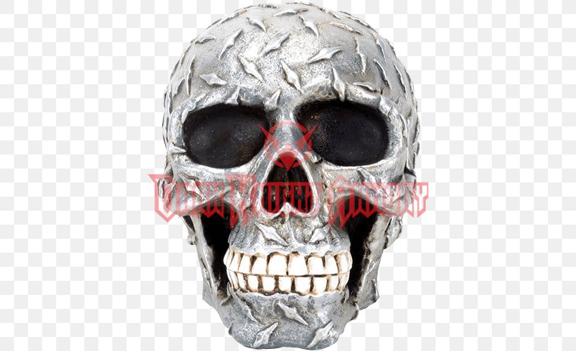 Skull Diamond Plate Human Head Collectable, PNG, 500x500px, Skull, Bone, Collectable, Diamond, Diamond Plate Download Free