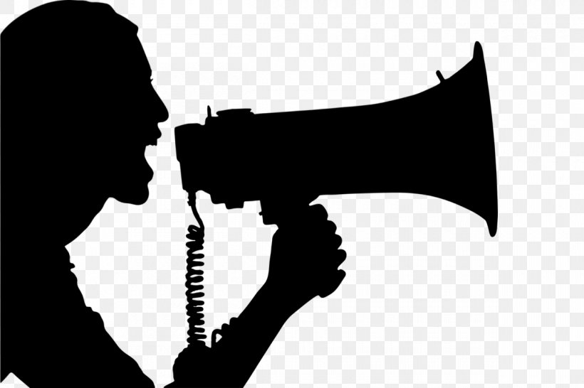 Microphone Cartoon, PNG, 1200x800px, Silhouette, Audio Equipment, Blackandwhite, Drawing, Megaphone Download Free