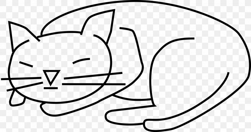 Black Cat Kitten Clip Art, PNG, 2400x1265px, Watercolor, Cartoon, Flower, Frame, Heart Download Free