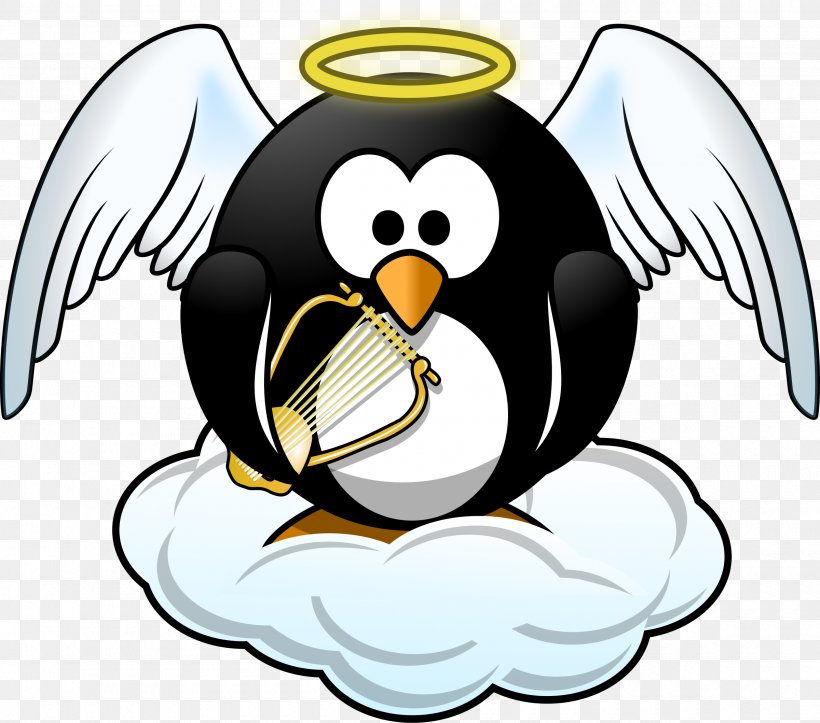 Penguin Heaven Angel Clip Art, PNG, 2400x2118px, Penguin, Angel, Beak, Bird, Drawing Download Free