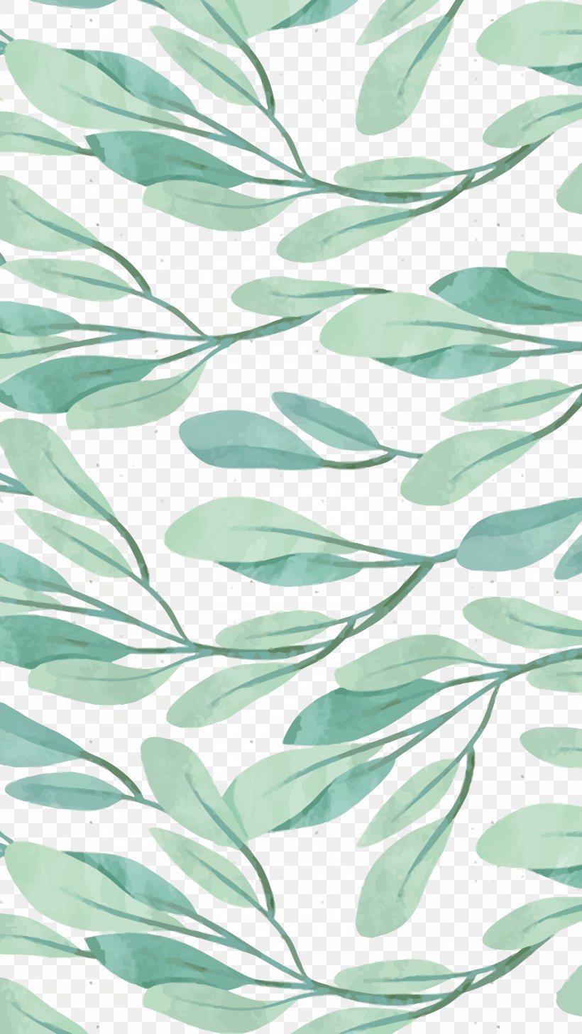Watercolor Painting Leaf Wallpaper, PNG, 1500x2666px, Watercolor Painting, Aqua, Art, Branch, Computer Download Free