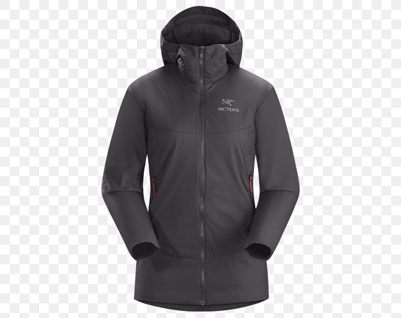 Hoodie T-shirt Polar Fleece Arc'teryx Jacket, PNG, 650x650px, Hoodie, Black, Chino Cloth, Coat, Factory Outlet Shop Download Free