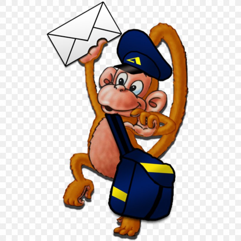 Email MailChimp Monk-e-Mail Monkey, PNG, 1024x1024px, Email, Cartoon, Email Client, Email Marketing, Fictional Character Download Free