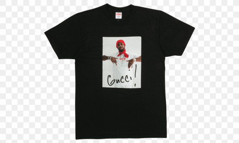 T-shirt Hoodie Supreme Gucci Mane Tee, PNG, 1000x600px, Watercolor, Cartoon, Flower, Frame, Heart Download Free