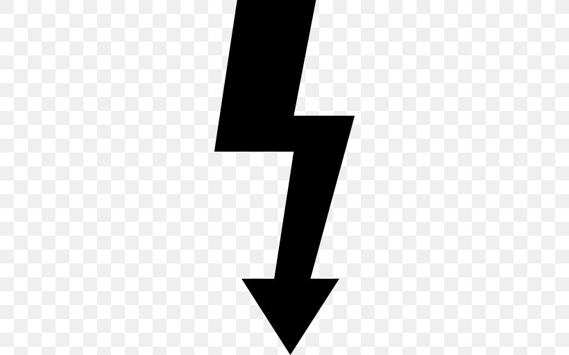 Arrow Electricity Lightning, PNG, 512x512px, Electricity, Black And White, Brand, Joint, Lightning Download Free