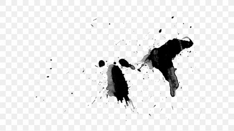 Desktop Wallpaper Black And White, PNG, 1920x1080px, Black And White, Art, Black, Blood, Brush Download Free