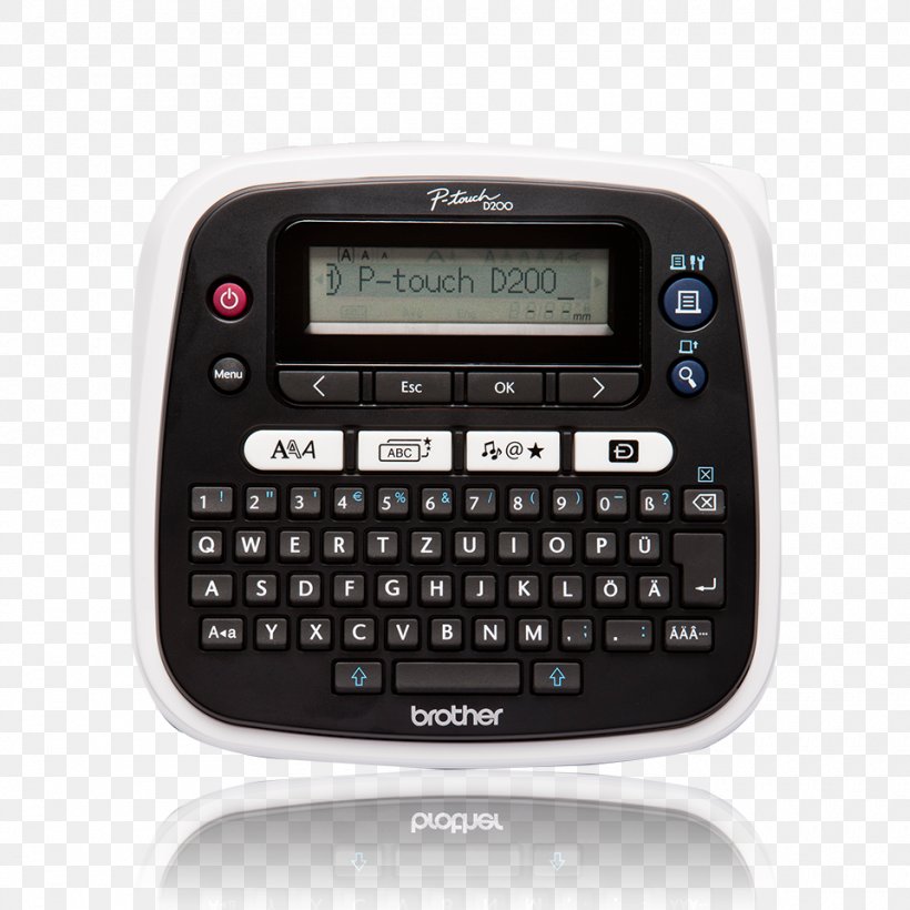 Brother Industries Brother QL-1100 Label Printer Brother PT-D200 Easy-to-Use Label Maker Brother P-Touch PT-D200BW Labelmaker, PNG, 960x960px, Brother Industries, Electronic Instrument, Electronics, Input Device, Label Download Free