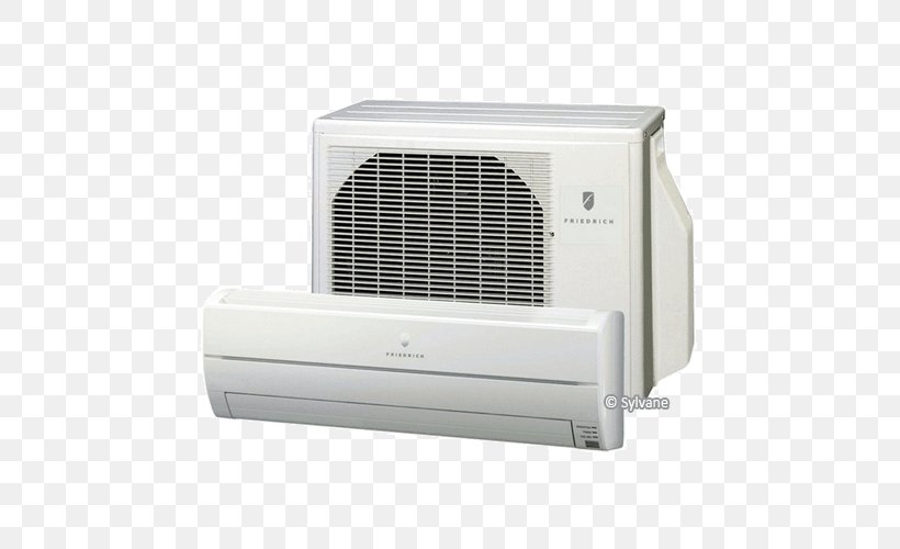 Friedrich Air Conditioning Heat Pump Heat Exchanger Central Heating, PNG, 500x500px, Friedrich Air Conditioning, Air Conditioning, Air Purifiers, Central Heating, Efficiency Download Free