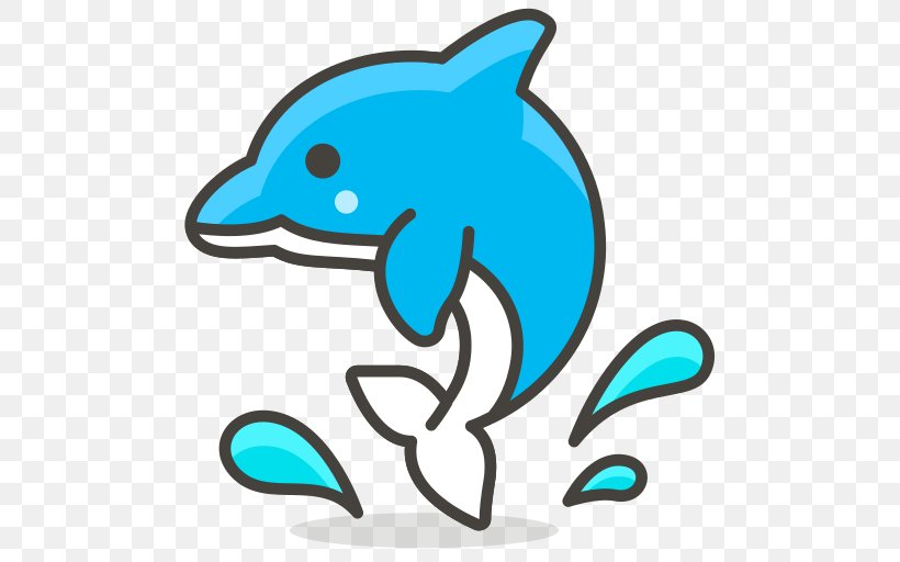 Common Bottlenose Dolphin Emoji Clip Art, PNG, 512x512px, Common Bottlenose Dolphin, Animal Figure, Artwork, Beak, Dolphin Download Free