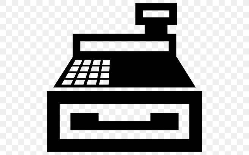 Black And White Black Brand, PNG, 512x512px, Cash Register, Area, Black, Black And White, Box Download Free