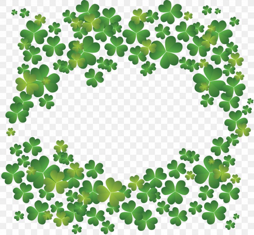 Four-leaf Clover Shamrock Saint Patricks Day Clip Art, PNG, 3983x3687px, Fourleaf Clover, Area, Clover, Flowering Plant, Free Content Download Free