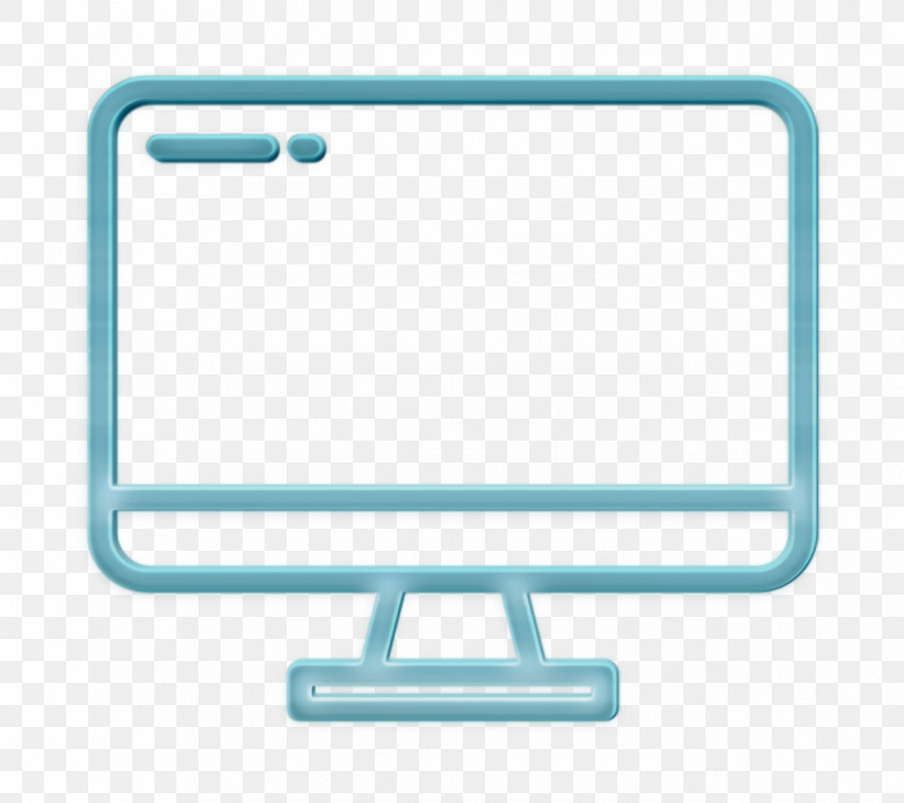Monitor Icon Computer Icon UI Icon, PNG, 1272x1132px, Monitor Icon, Computer Icon, Computer Monitor Accessory, Line, Turquoise Download Free