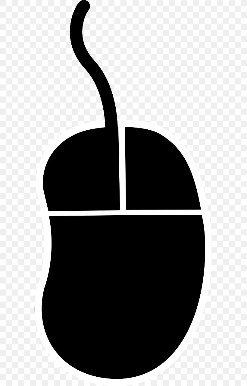 Computer Mouse Computer Keyboard Pointer Clip Art, PNG, 640x1280px, Computer Mouse, Black, Black And White, Computer, Computer Hardware Download Free