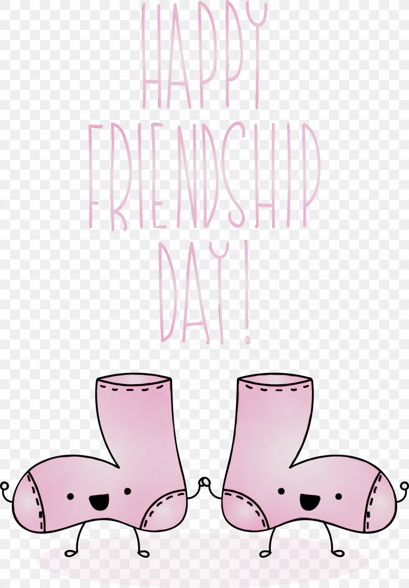 Pink Text Font Footwear Line, PNG, 2087x3000px, Friendship Day, Footwear, Happy Friendship Day, International Friendship Day, Line Download Free