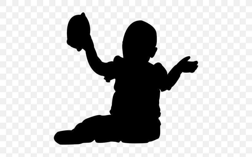 Silhouette Child Infant, PNG, 512x512px, Silhouette, Arm, Black And White, Child, Crawling Download Free