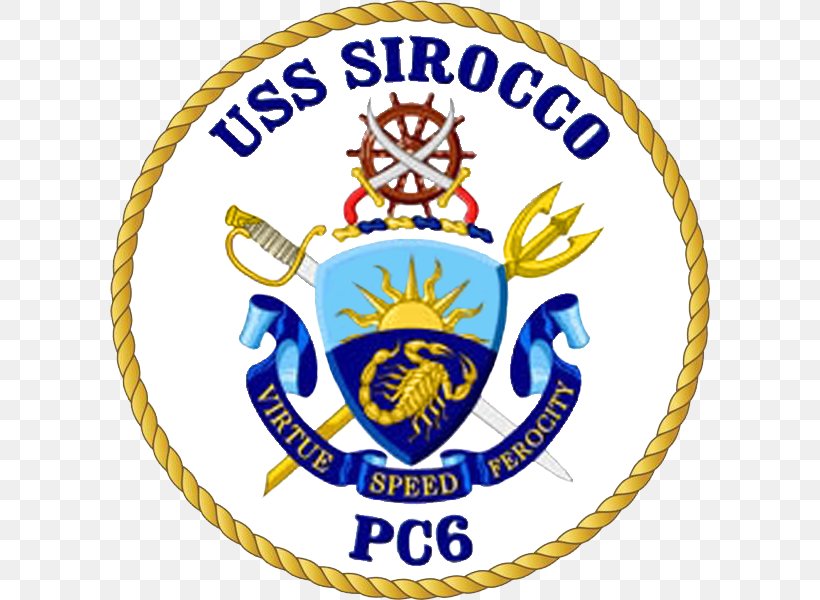 USS Sirocco Cyclone-class Patrol Ship USS Zephyr Patrol Boat United States Navy, PNG, 600x600px, Uss Zephyr, Area, Badge, Brand, Crest Download Free