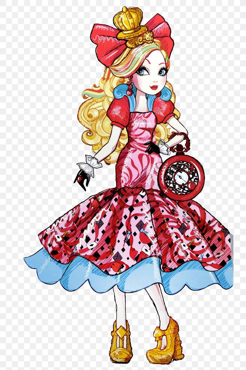 YouTube Ever After High Doll, PNG, 736x1229px, Watercolor, Cartoon, Flower, Frame, Heart Download Free