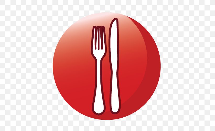 Cutlery Fork Tableware Spoon, PNG, 500x500px, Cutlery, Fork, Red, Spoon, Tableware Download Free