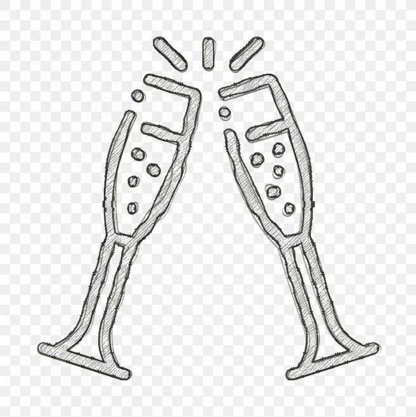 Wedding Icon Cheers Icon Toast Icon, PNG, 1250x1252px, Wedding Icon, Auto Part, Cheers Icon, Leg, Line Art Download Free