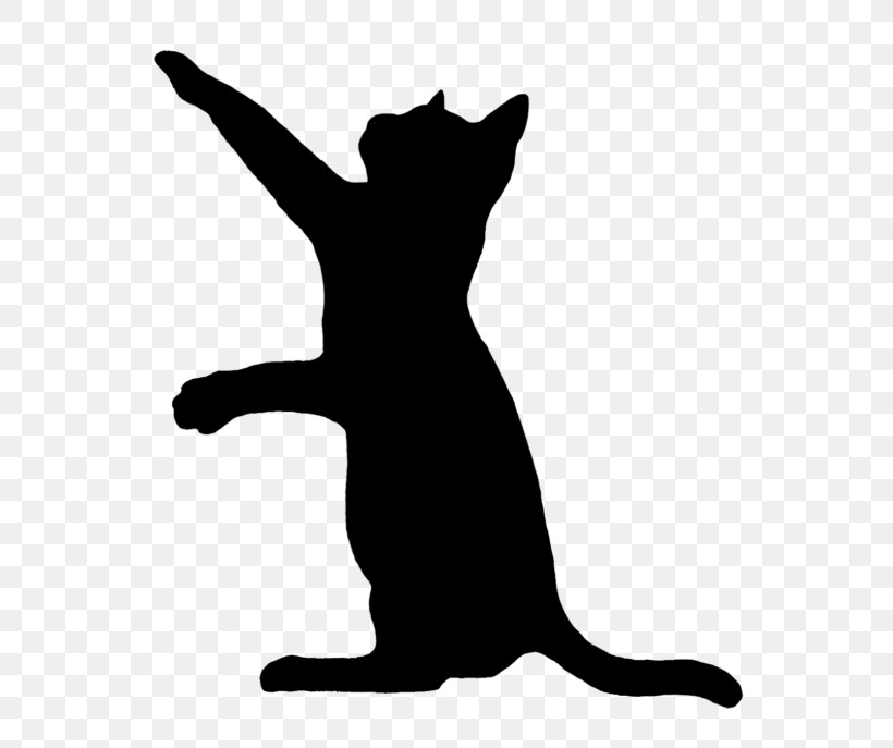 Cat Small To Medium-sized Cats Silhouette Tail Black Cat, PNG, 600x687px, Cat, Black Cat, Blackandwhite, Happy, Jumping Download Free