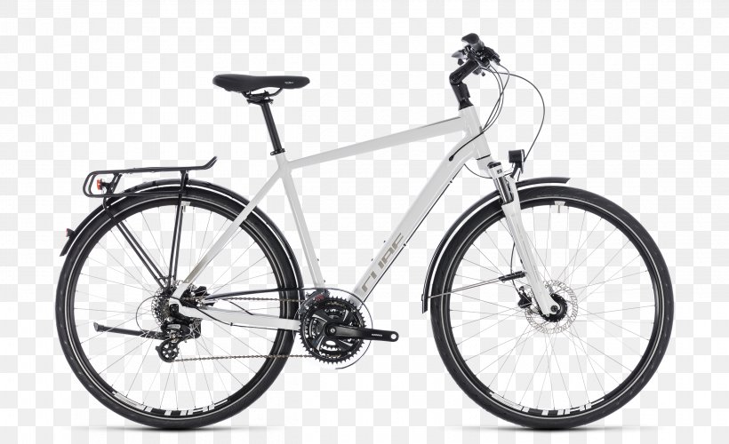 City Bicycle Cube Bikes Trekking Hybrid Bicycle, PNG, 2500x1525px, Bicycle, Bicycle Accessory, Bicycle Chains, Bicycle Drivetrain Part, Bicycle Frame Download Free