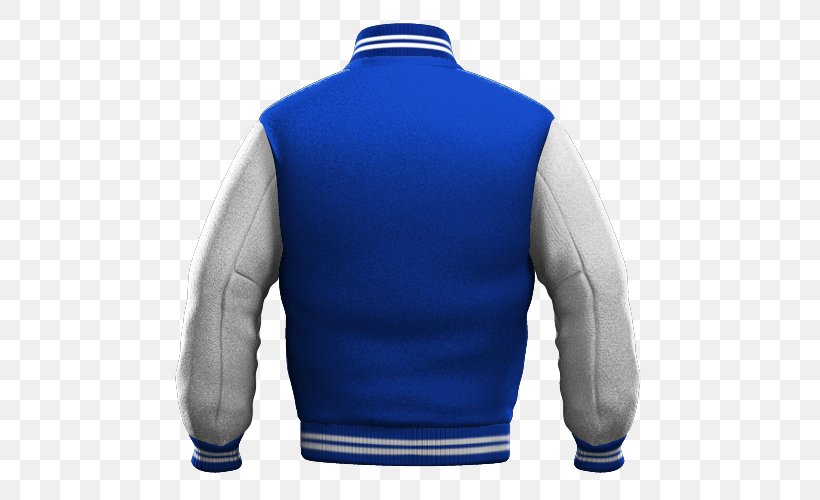 Jacket T-shirt Sleeve Bluza Sweater, PNG, 500x500px, Jacket, Blue, Bluza, Cobalt Blue, Electric Blue Download Free