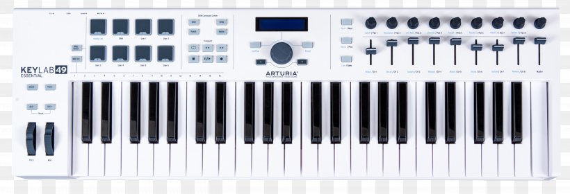 Arturia MIDI Controllers MIDI Keyboard Sound Synthesizers, PNG, 5207x1782px, Watercolor, Cartoon, Flower, Frame, Heart Download Free