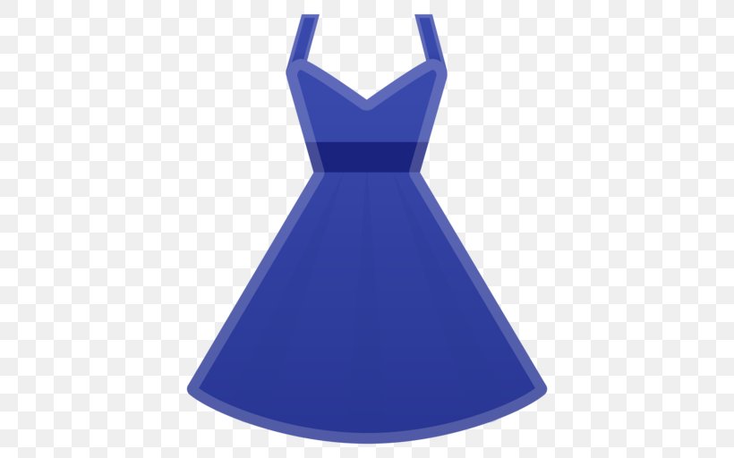Dress Clothing Noto Fonts Shoe Emoji, PNG, 512x512px, Dress, Blue, Clothing, Cobalt Blue, Electric Blue Download Free