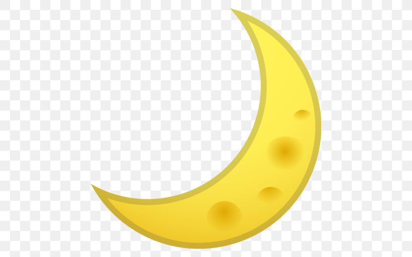 Emojipedia Crescent Moon Lunar Phase, PNG, 512x512px, Emoji, Banana, Banana Family, Crescent, Ecosia Download Free