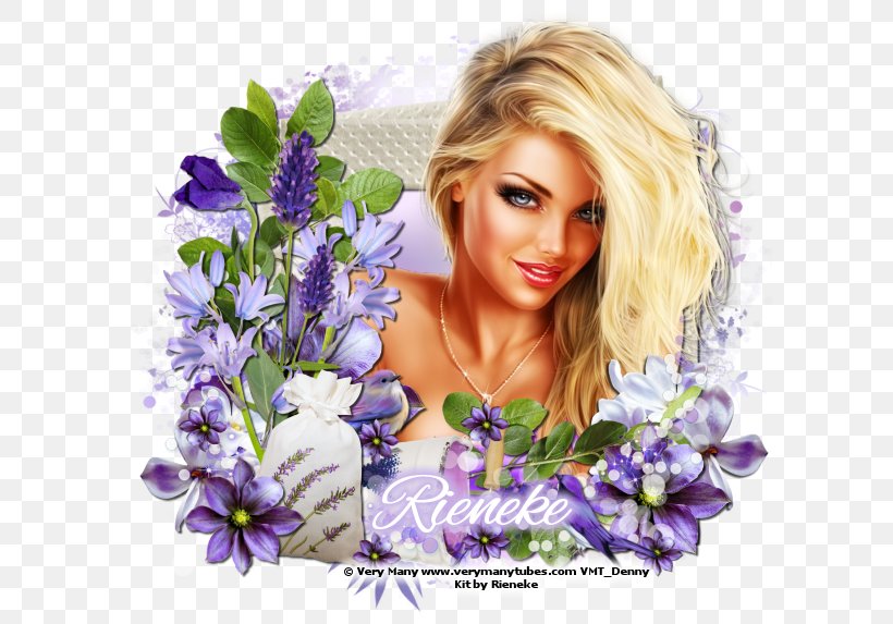 Floral Design Hair Coloring Rose Family Blond Lilac, PNG, 609x573px, Floral Design, Beauty, Blond, Brown, Brown Hair Download Free