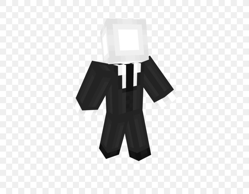 Minecraft: Pocket Edition Slenderman Mod Suit, PNG, 640x640px, Minecraft, Black, Black Tie, Character, Clothing Download Free