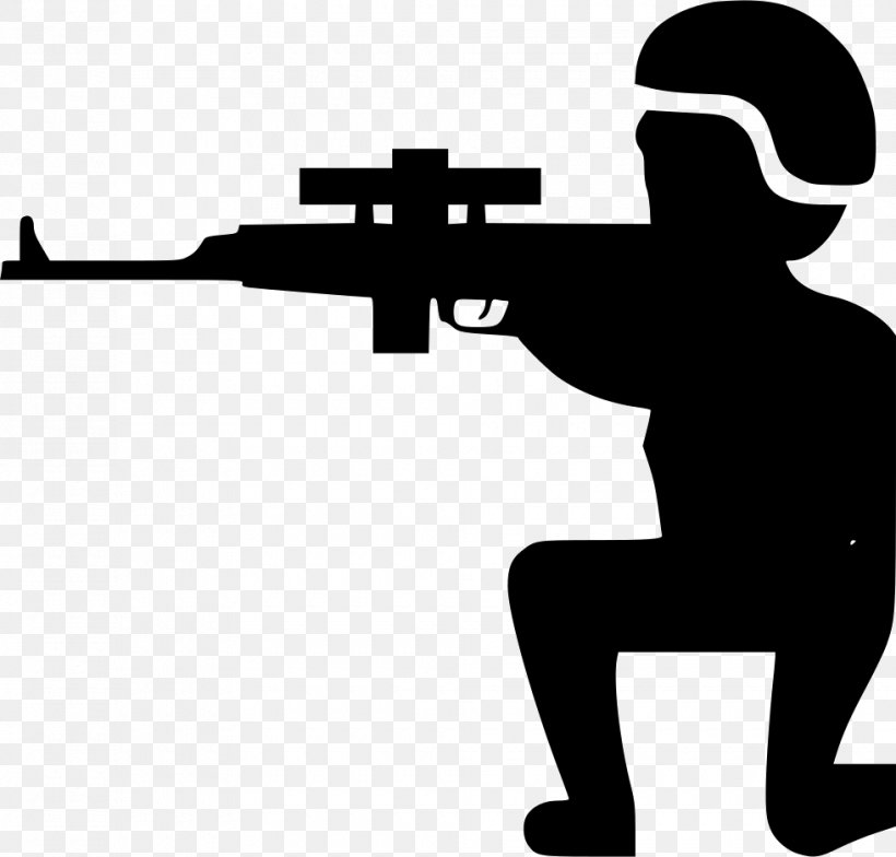 Sniper Thepix Soldier, PNG, 980x938px, Sniper, Android, Black And White, Infantry, Joint Download Free