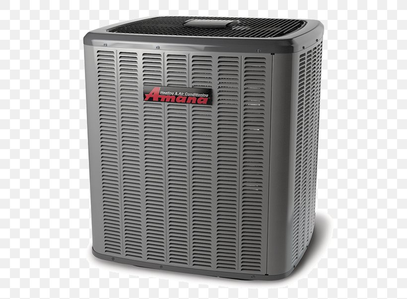 Air Conditioning Seasonal Energy Efficiency Ratio Amana Corporation HVAC Condenser, PNG, 602x602px, Air Conditioning, Amana Corporation, Carrier Corporation, Condenser, Goodman Manufacturing Download Free