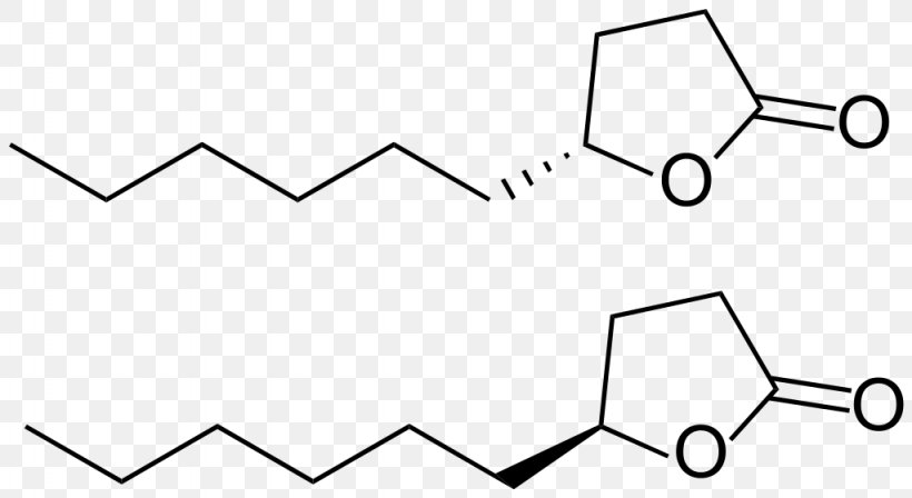 γ-decalactone Gamma-Decalactone Aroma, PNG, 1024x560px, Lactone, Area, Aroma, Black, Black And White Download Free