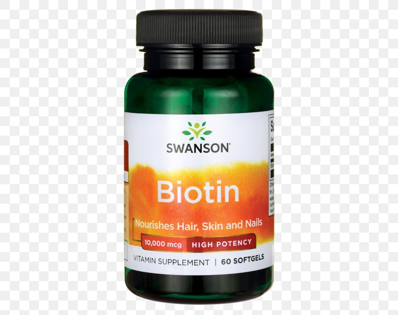 Dietary Supplement Swanson Health Products Biotin B Vitamins, PNG, 650x650px, Dietary Supplement, Acetylcarnitine, Acetylcysteine, B Vitamins, Biotin Download Free