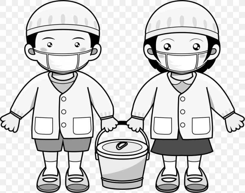 School Meal Illustration Clip Art Thumb, PNG, 900x710px, School, Area, Artwork, Black And White, Boy Download Free