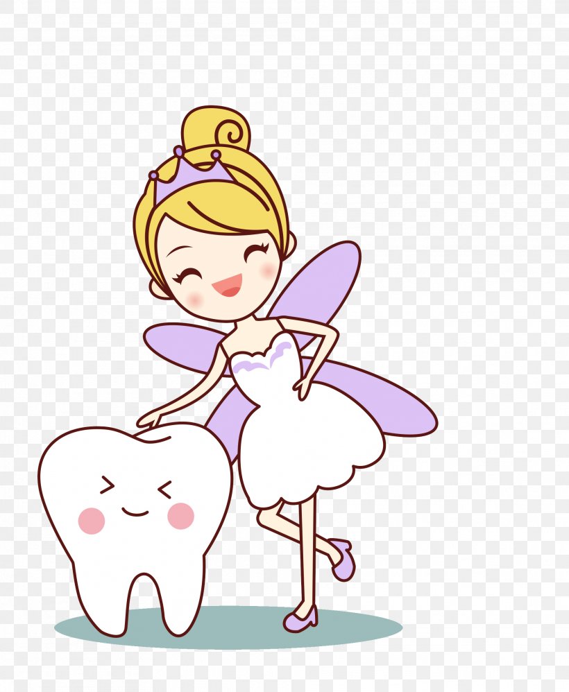 Tooth Fairy Clip Art, PNG, 1976x2406px, Watercolor, Cartoon, Flower, Frame, Heart Download Free