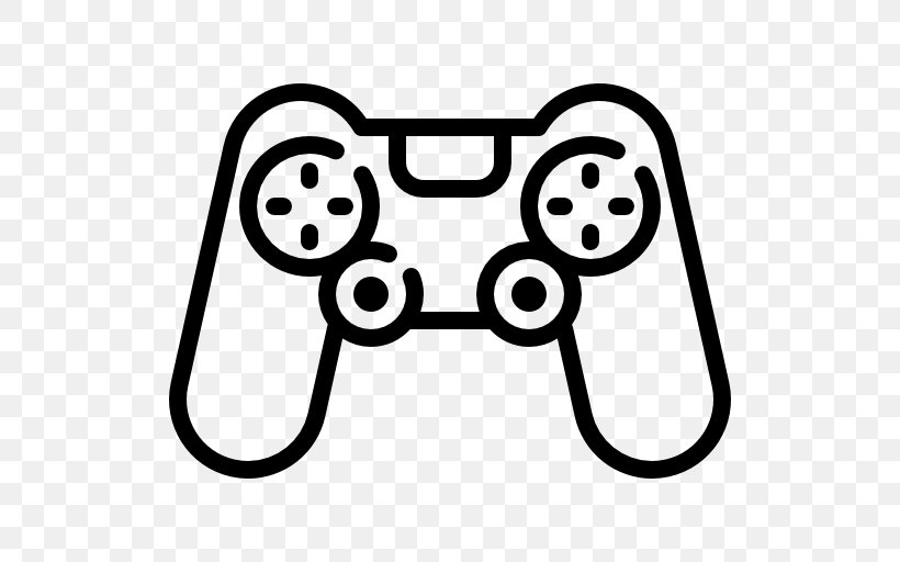 Game Controllers Video Game, PNG, 512x512px, Game Controllers, Area, Black And White, Computer, Dualshock Download Free