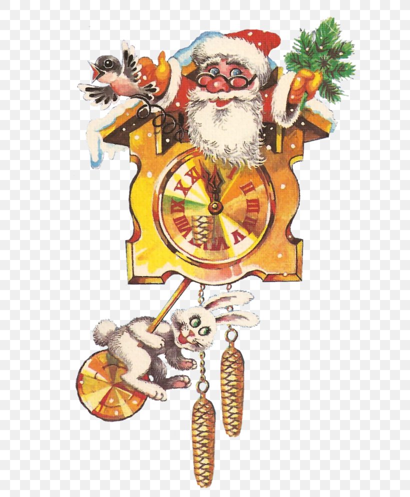 Cuckoo Clock Santa Claus Christmas Ornament Christmas Card, PNG, 621x994px, Cuckoo Clock, Ansichtkaart, Christmas, Christmas Card, Christmas Ornament Download Free